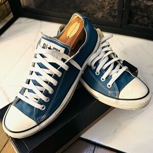 Converse Navy and White Sneakers